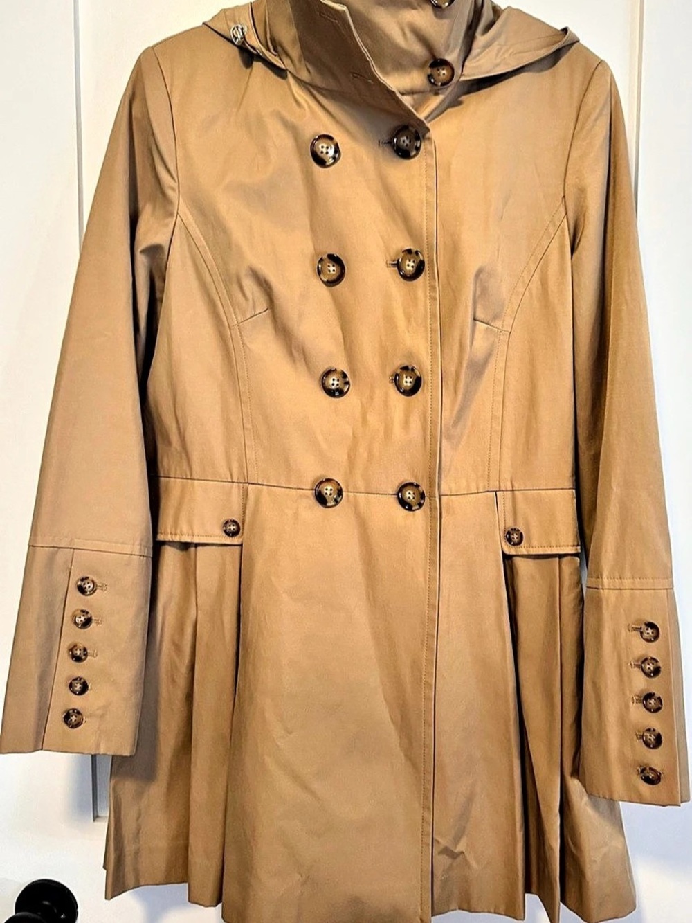 Calvin Klein Women's Trench Coat Brown Size Medium